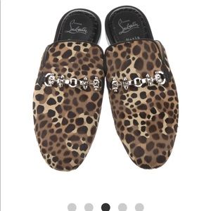 Christian Loubutin ponyhair mules NIB